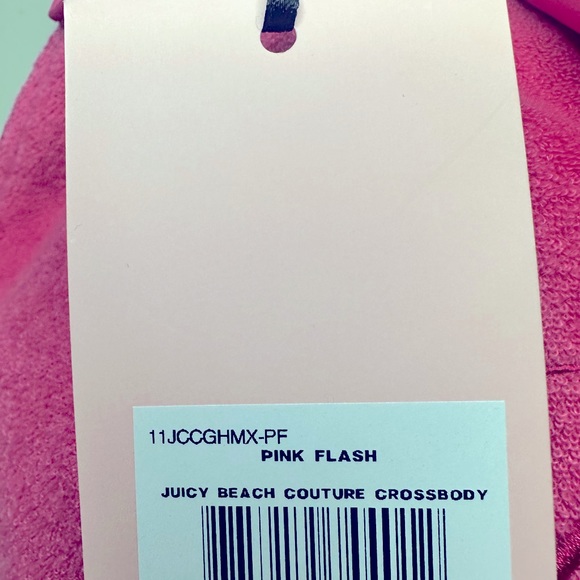Juicy Couture Pink Flash Purse ~ Juicy Beach Couture crossbody bag - Picture 3 of 6